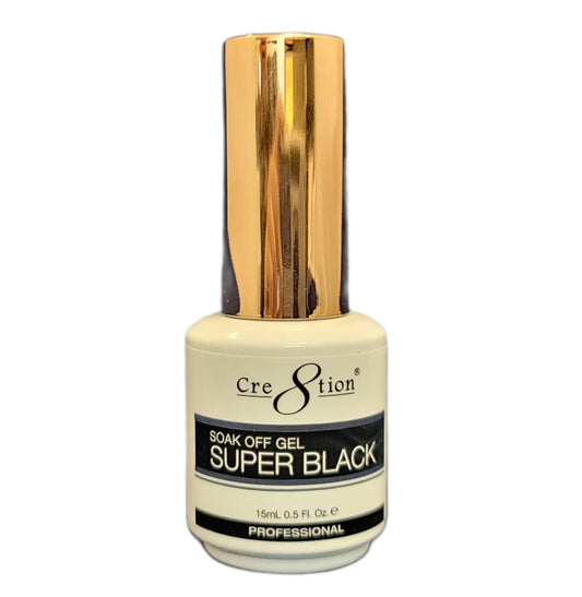 Cre8tion soak off gel Super Black